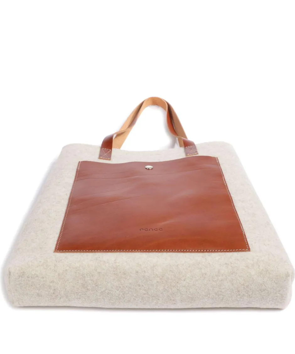 Castelijn & Beerens Tote Bags-Babette Tote bag fine grain leather, fabric