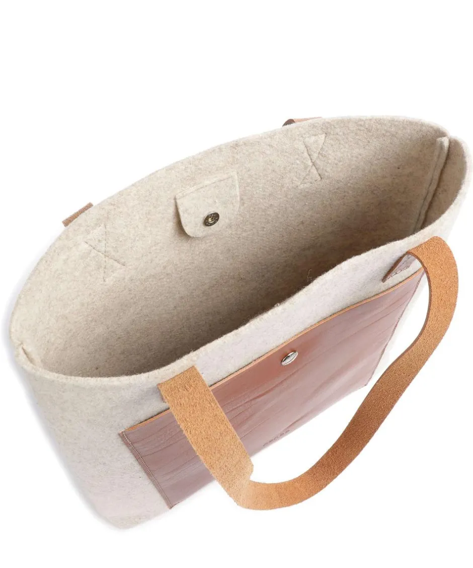 Castelijn & Beerens Tote Bags-Babette Tote bag fine grain leather, fabric