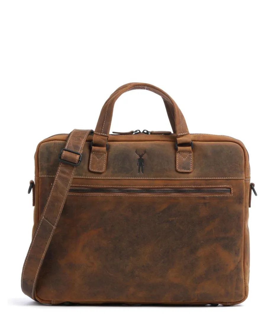 Jack Kinsky Business- & Laptop Bags-Baltimore 8 Briefcase 14″ leather