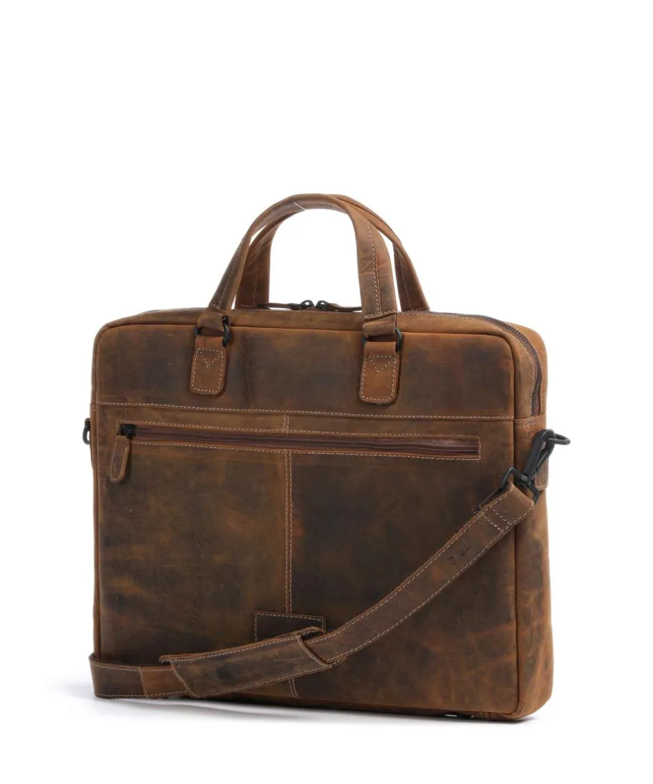 Jack Kinsky Business- & Laptop Bags-Baltimore 8 Briefcase 14″ leather