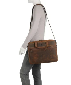 Jack Kinsky Business- & Laptop Bags-Baltimore 8 Briefcase 14″ leather