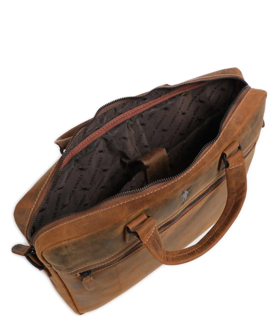 Jack Kinsky Business- & Laptop Bags-Baltimore 8 Briefcase 14″ leather