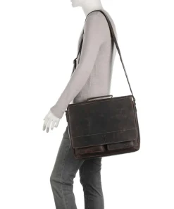 Jack Kinsky Business- & Laptop Bags-Baltimore 6 Briefcase leather