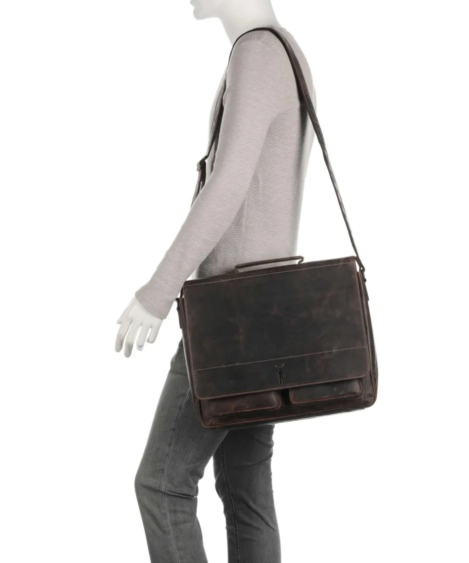 Jack Kinsky Business- & Laptop Bags-Baltimore 6 Briefcase leather