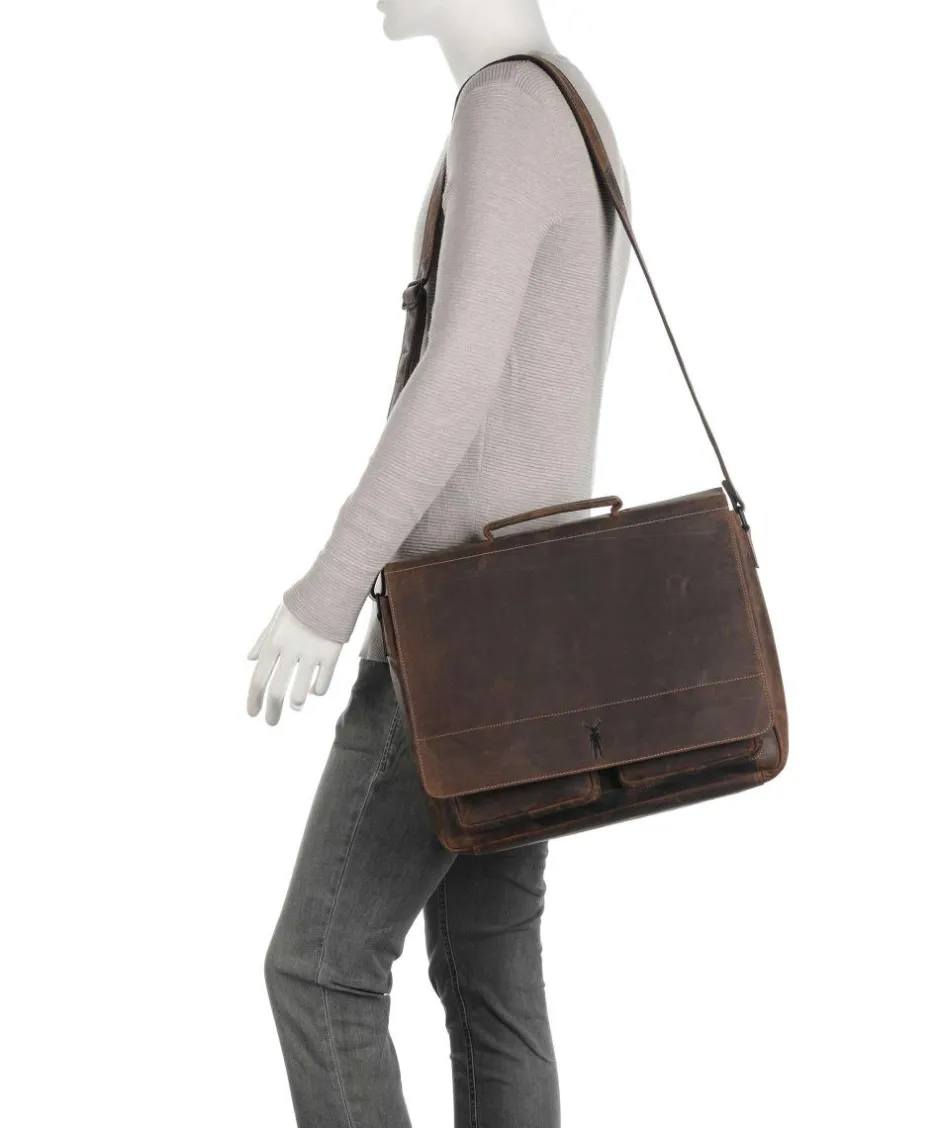 Jack Kinsky Business- & Laptop Bags-Baltimore 6 Briefcase leather