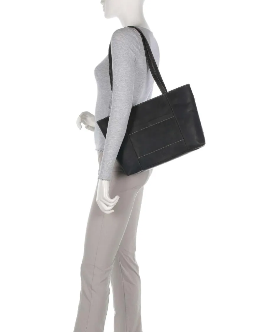 Jack Kinsky Tote Bags-Baltimore 18 Tote bag fine grain leather
