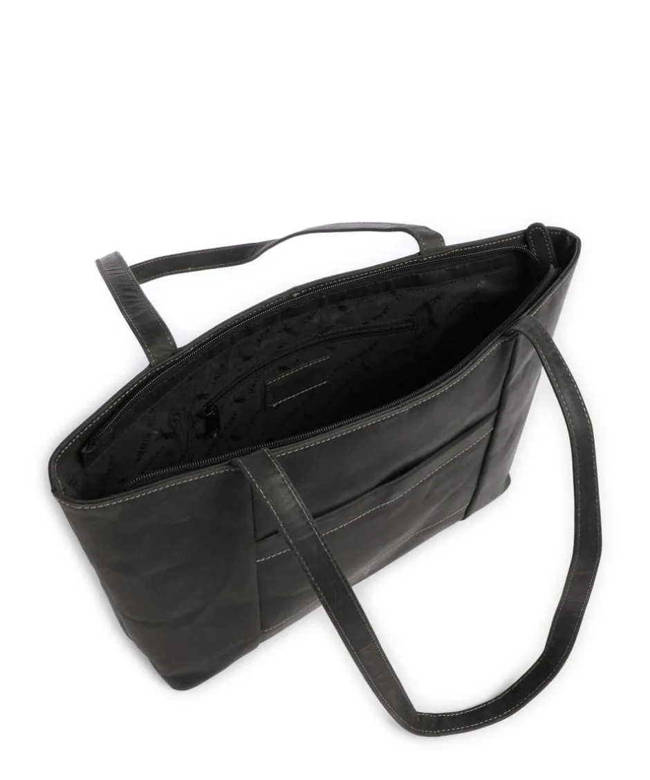Jack Kinsky Tote Bags-Baltimore 18 Tote bag fine grain leather