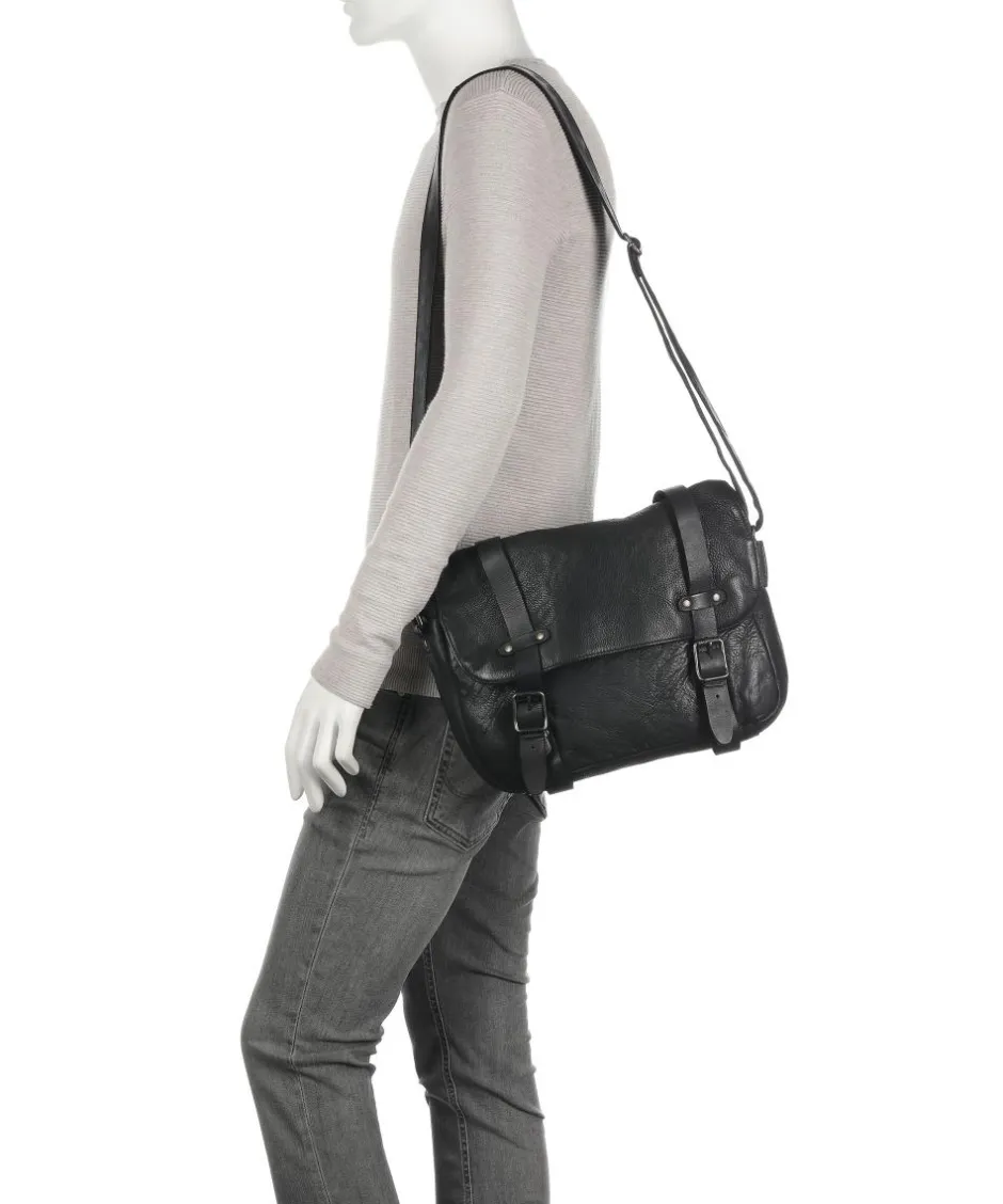 Aunts & Uncles Business- & Laptop Bags|Crossbody Bags-Barbershop Anchor Messenger bag grained leather