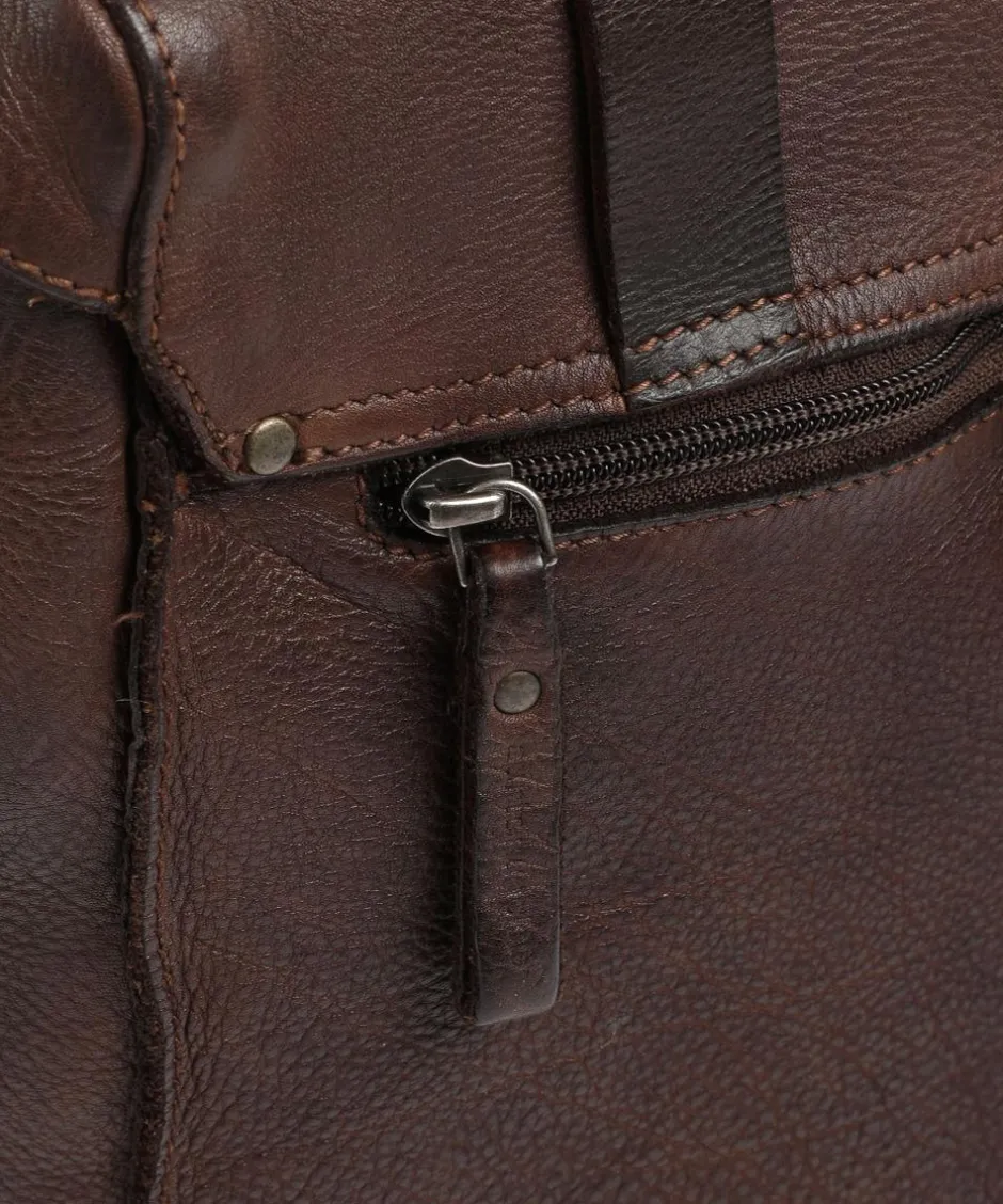 Aunts & Uncles Business- & Laptop Bags|Crossbody Bags-Barbershop Bandholz Messenger bag fine grain leather