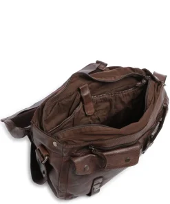 Aunts & Uncles Business- & Laptop Bags|Crossbody Bags-Barbershop Bandholz Messenger bag fine grain leather