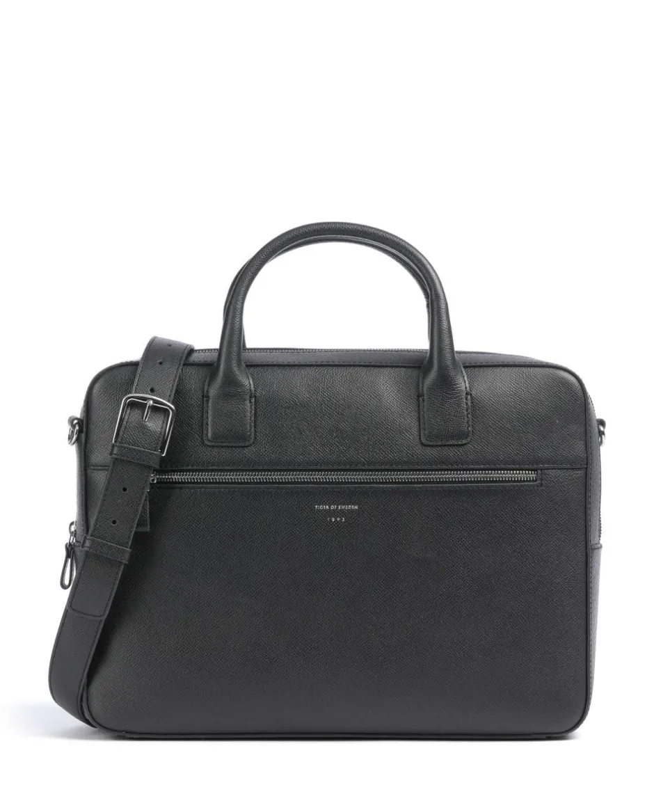 Tiger of Sweden Business- & Laptop Bags-Beckholmen Briefcase 14″ grained cow leather