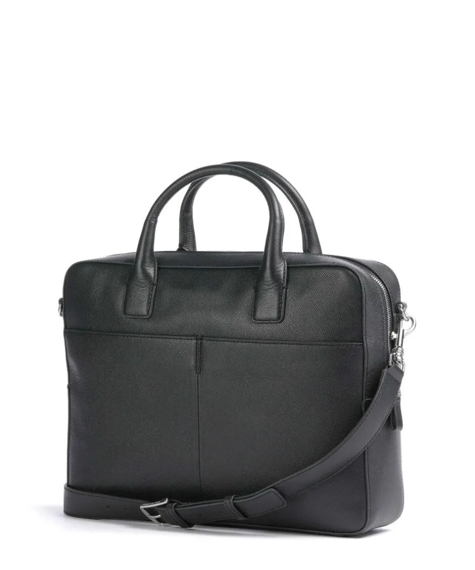 Tiger of Sweden Business- & Laptop Bags-Beckholmen Briefcase 14″ grained cow leather