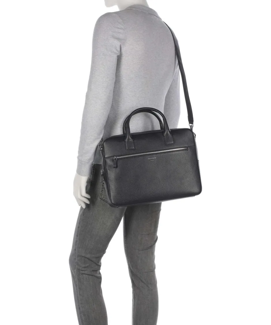 Tiger of Sweden Business- & Laptop Bags-Beckholmen Briefcase 14″ grained cow leather