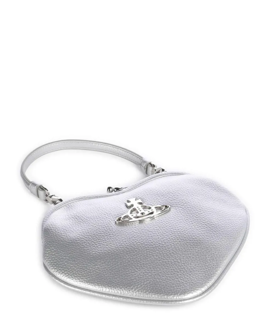 Vivienne Westwood Clutch & Evening Bags|Shoulder Bags-Belle Heart Frame Re-Vegan Grain Shoulder bag imitation leather