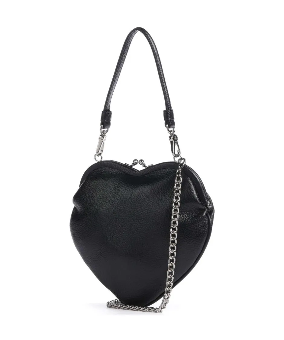 Vivienne Westwood Shoulder Bags|Handbags-Belle Heart Frame Re-Vegan Grain Shoulder bag imitation leather