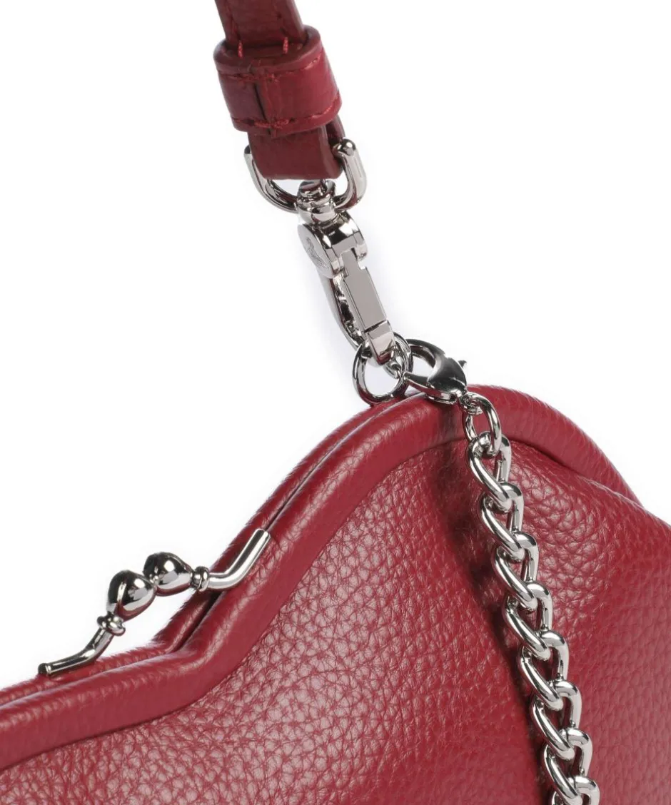 Vivienne Westwood Shoulder Bags|Handbags-Belle Heart Frame Re-Vegan Grain Shoulder bag imitation leather