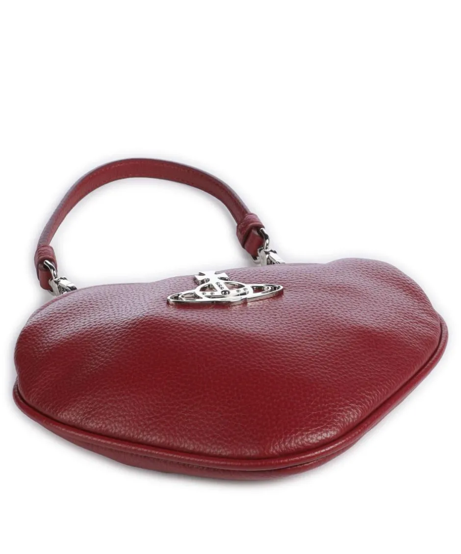 Vivienne Westwood Shoulder Bags|Handbags-Belle Heart Frame Re-Vegan Grain Shoulder bag imitation leather