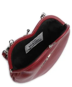 Vivienne Westwood Shoulder Bags|Handbags-Belle Heart Frame Re-Vegan Grain Shoulder bag imitation leather