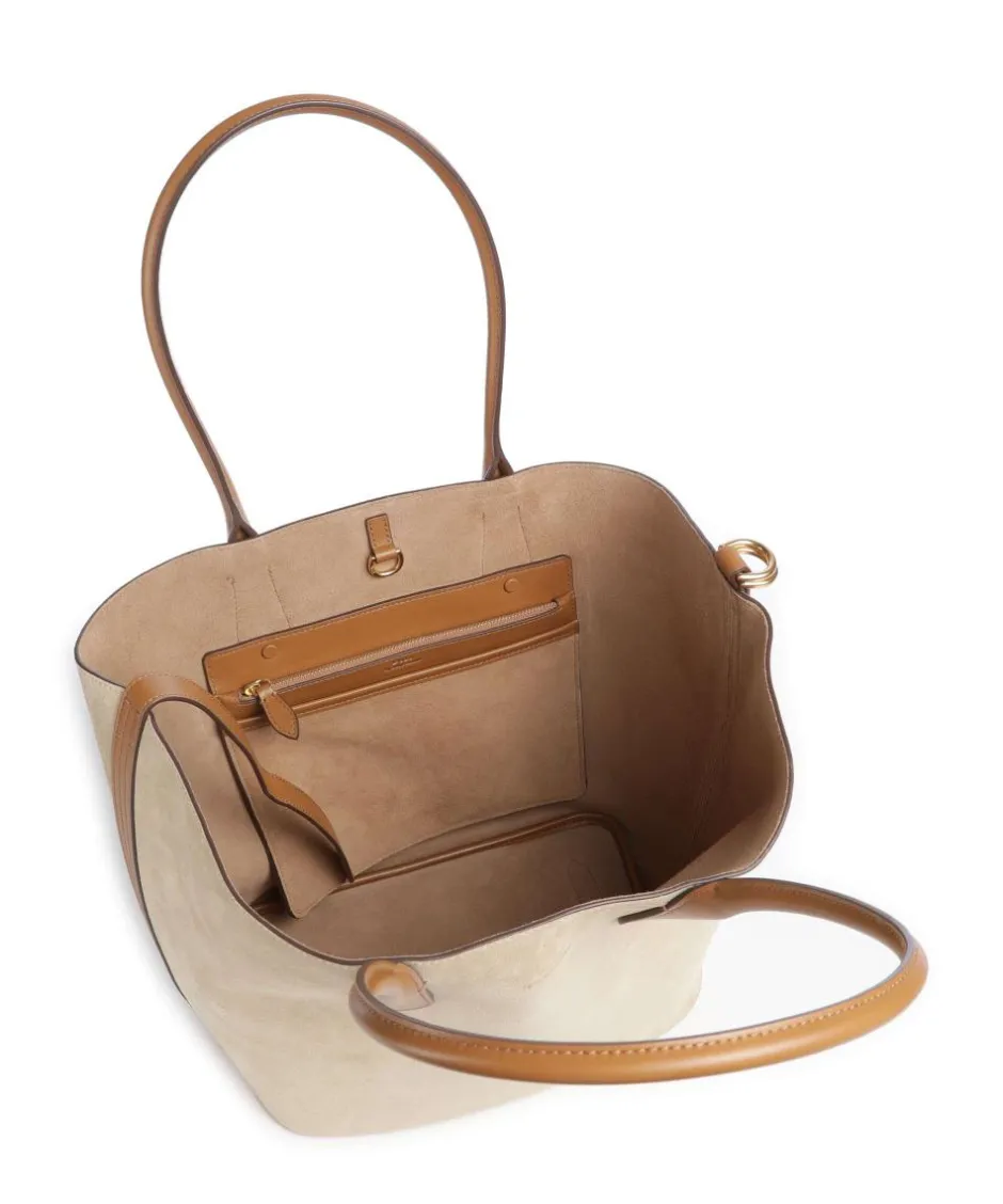 Polo Ralph Lauren Tote Bags-Bellport Medium Tote bag brushed cow leather