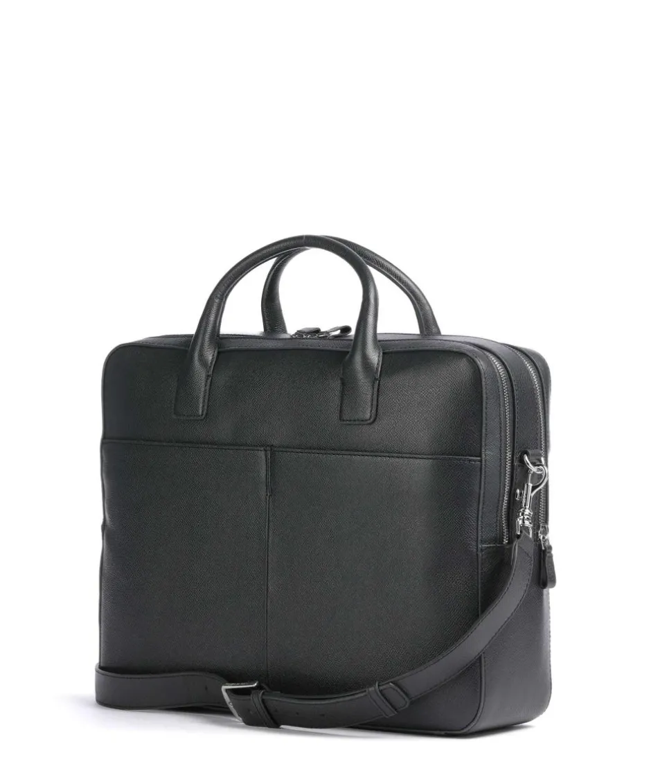 Tiger of Sweden Business- & Laptop Bags-Beridare Briefcase 17″ grained cow leather