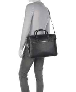 Tiger of Sweden Business- & Laptop Bags-Beridare Briefcase 17″ grained cow leather