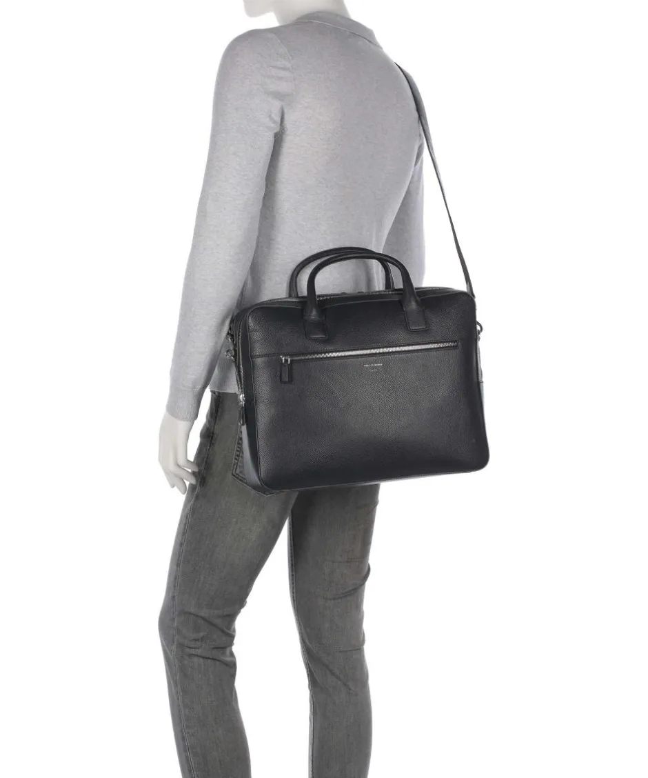 Tiger of Sweden Business- & Laptop Bags-Beridare Briefcase 17″ grained cow leather