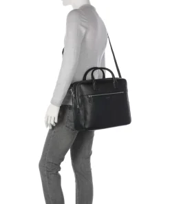 Tiger of Sweden Business- & Laptop Bags-Beridare Briefcase 15″ grained cow leather