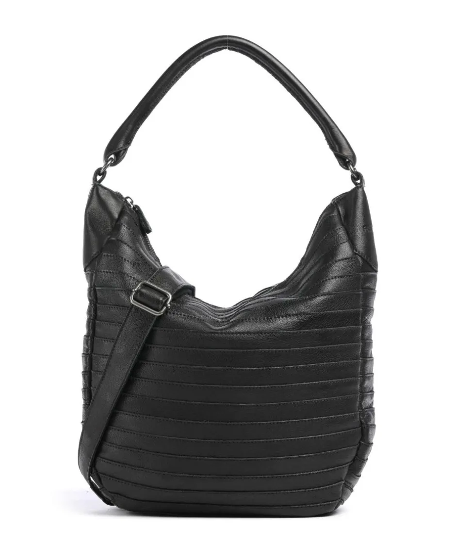 FredsBruder Shoulder Bags|Hobo Bags-Bestseller Collection Gürteltier S Hobo bag grained leather