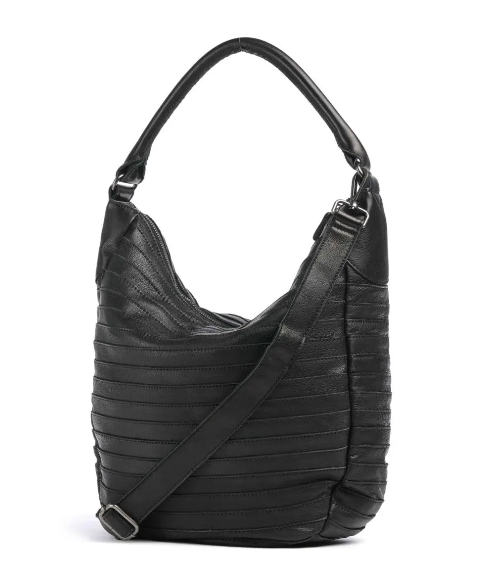 FredsBruder Shoulder Bags|Hobo Bags-Bestseller Collection Gürteltier S Hobo bag grained leather