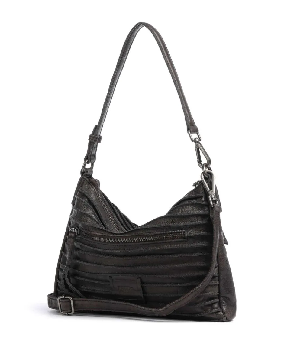 FredsBruder Shoulder Bags|Hobo Bags-Bestseller Riffel Hobo bag grained leather