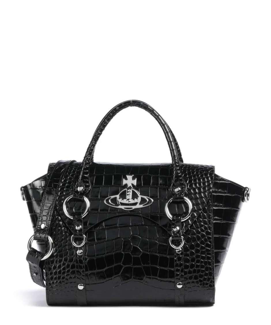 Vivienne Westwood Handbags|Crossbody Bags-Betty Embossed Croc Medium Handbag embossed calfskin