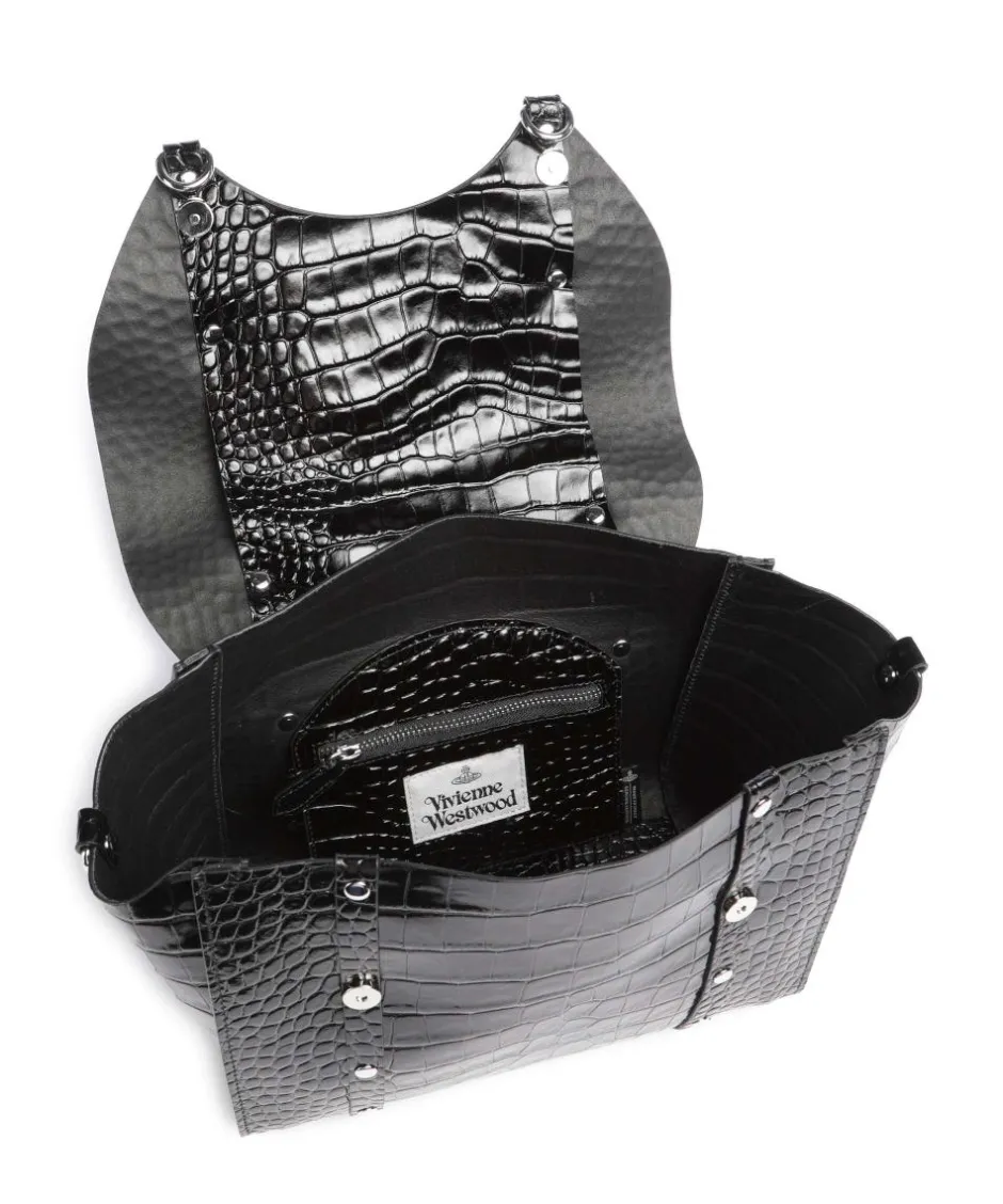 Vivienne Westwood Handbags|Crossbody Bags-Betty Embossed Croc Medium Handbag embossed calfskin