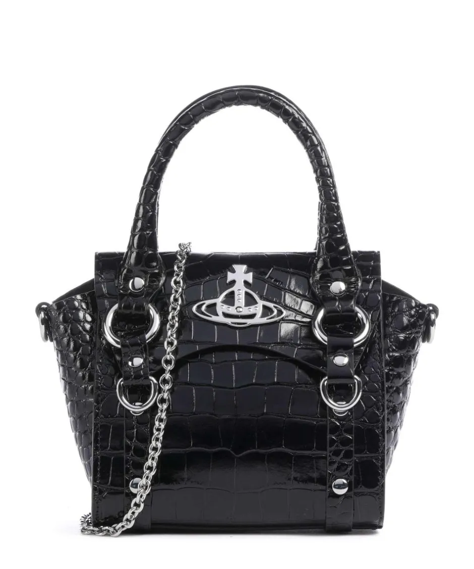 Vivienne Westwood Handbags|Crossbody Bags-Betty Embossed Croc Mini Crossbody bag embossed calfskin