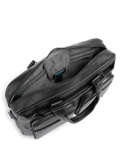 Piquadro Business- & Laptop Bags-Square Briefcase 15″ fine grain cow leather