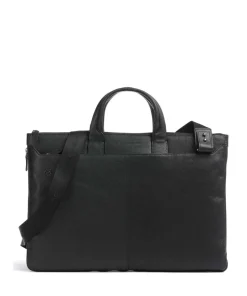 Piquadro Business- & Laptop Bags-Square Briefcase 15″ fine grain cow leather