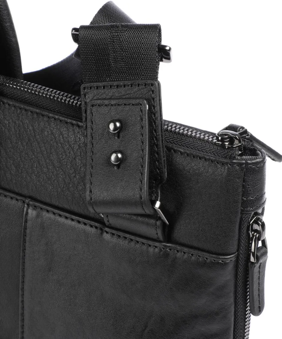 Piquadro Business- & Laptop Bags-Square Briefcase 15″ fine grain cow leather