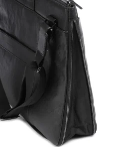 Piquadro Business- & Laptop Bags-Square Briefcase 15″ fine grain cow leather