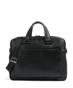 Piquadro Business- & Laptop Bags-Square Briefcase 15″ grained leather