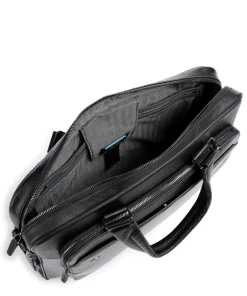 Piquadro Business- & Laptop Bags-Square Briefcase 15″ grained leather