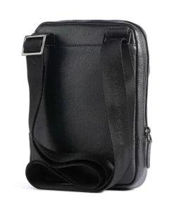 Piquadro Crossbody Bags-Square Crossbody bag grained cow leather