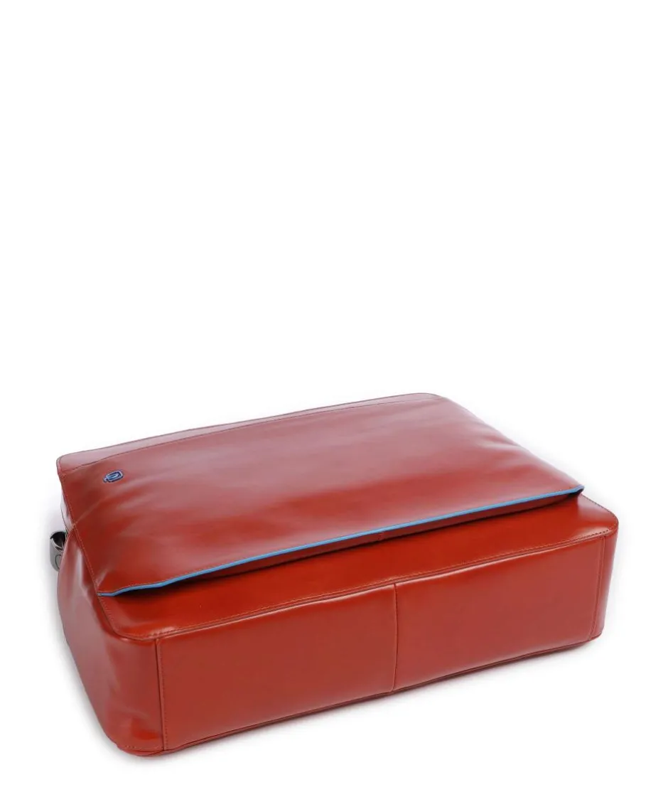Piquadro Business- & Laptop Bags-Blue Square Briefcase 15″ fine grain cow leather