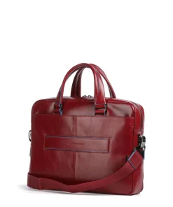 Piquadro Business- & Laptop Bags-Blue Square Briefcase 15″ leather