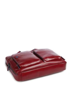 Piquadro Business- & Laptop Bags-Blue Square Briefcase 15″ leather