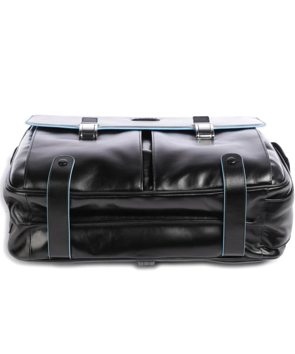 Piquadro Business- & Laptop Bags-Blue Square Briefcase 15″ leather, grained leather