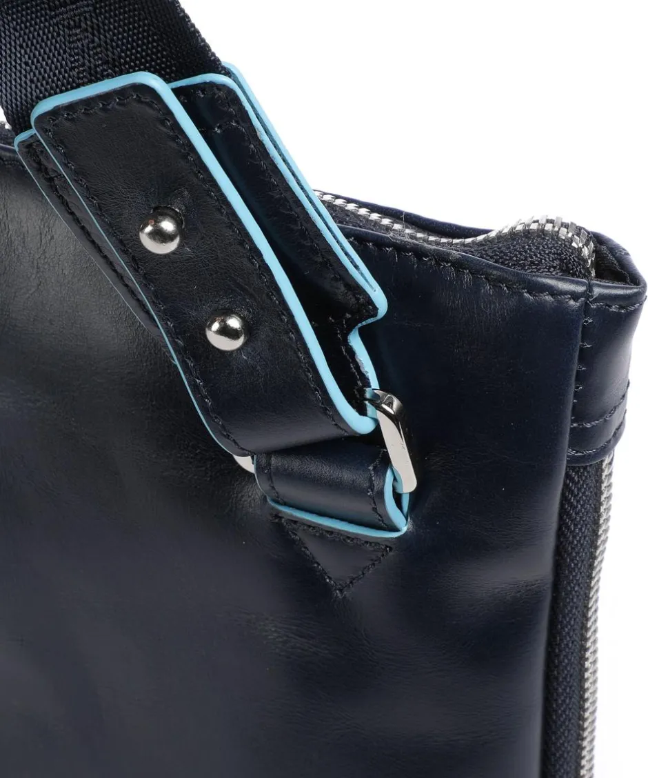 Piquadro Business- & Laptop Bags-Blue Square Briefcase 15″ smooth leather