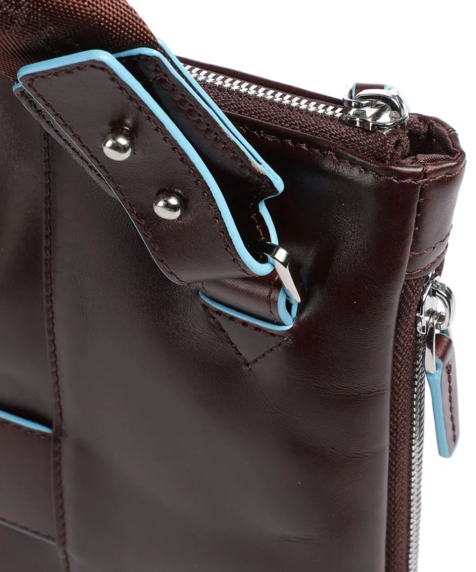 Piquadro Business- & Laptop Bags-Blue Square Briefcase 15″ smooth leather