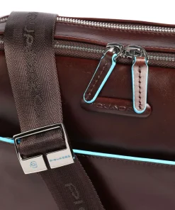 Piquadro Business- & Laptop Bags-Blue Square Briefcase leather