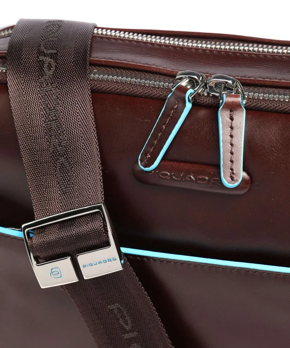 Piquadro Business- & Laptop Bags-Blue Square Briefcase leather
