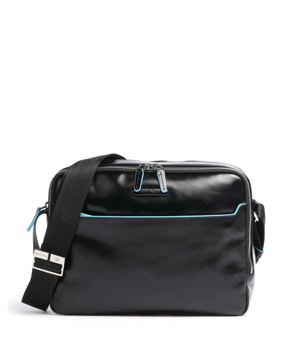 Piquadro Business- & Laptop Bags-Blue Square Briefcase leather