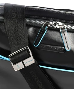 Piquadro Business- & Laptop Bags-Blue Square Briefcase leather